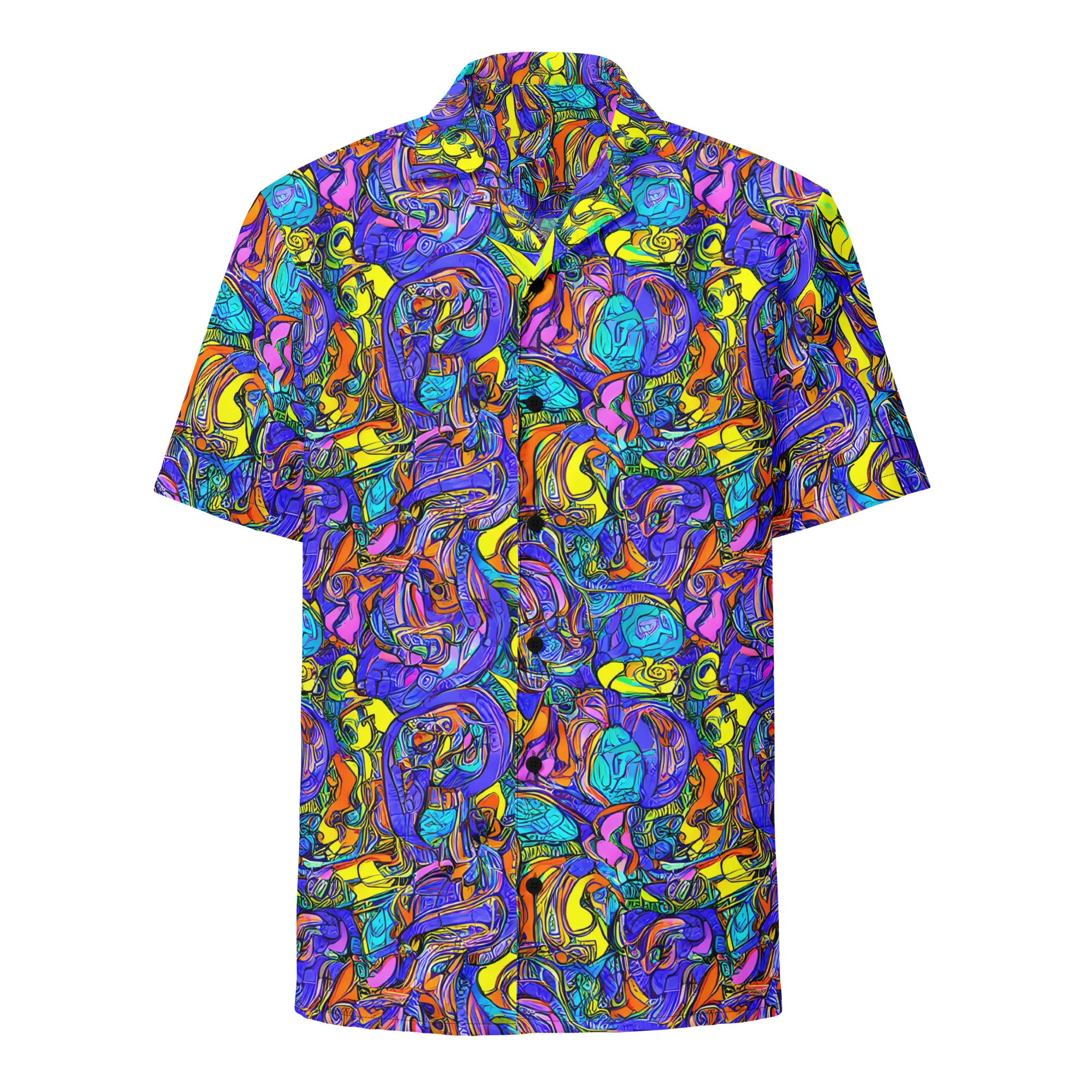 Electric Opulence on Button Shirt — Front