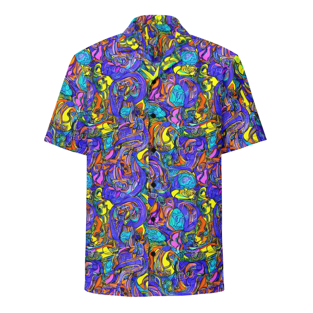Electric Opulence on Button Shirt — Front