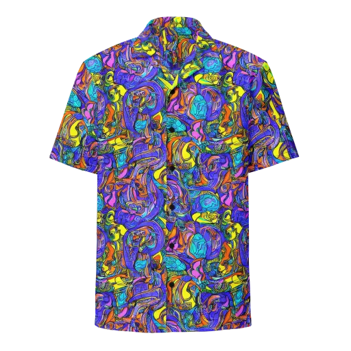 Electric Opulence on a Button Shirt