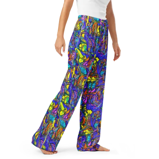 Electric Opulence on a Women's Pajama Pants
