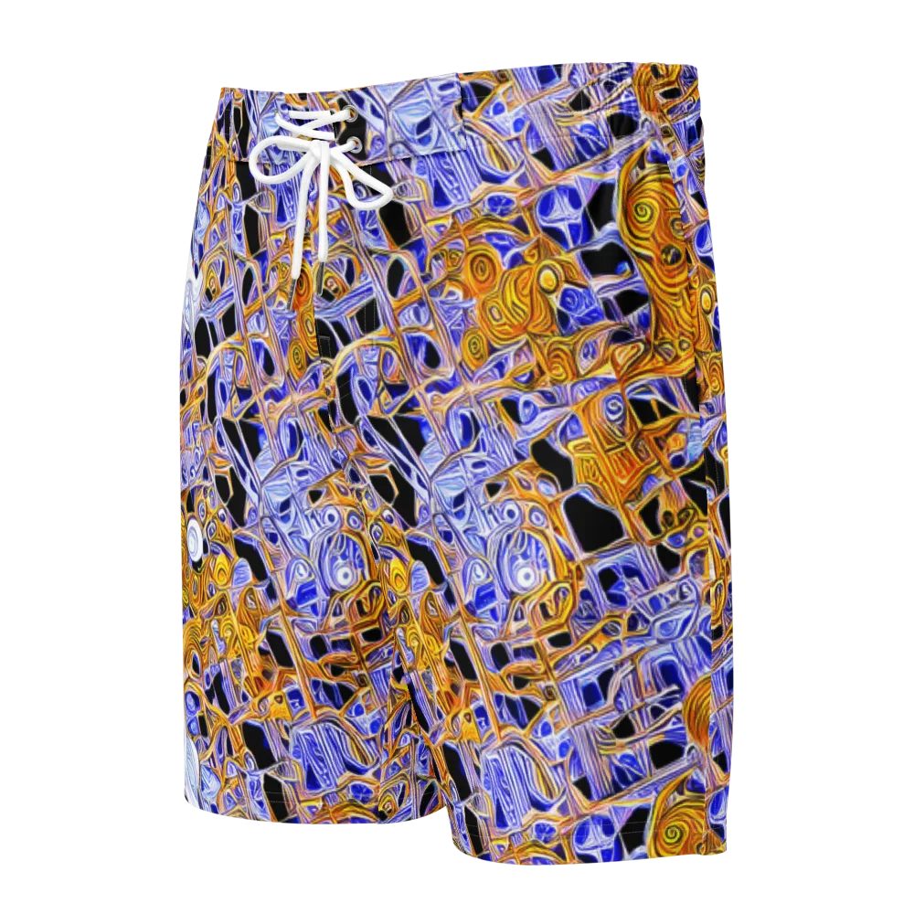 Cobalt Conflagration on Men's Board Shorts — Front