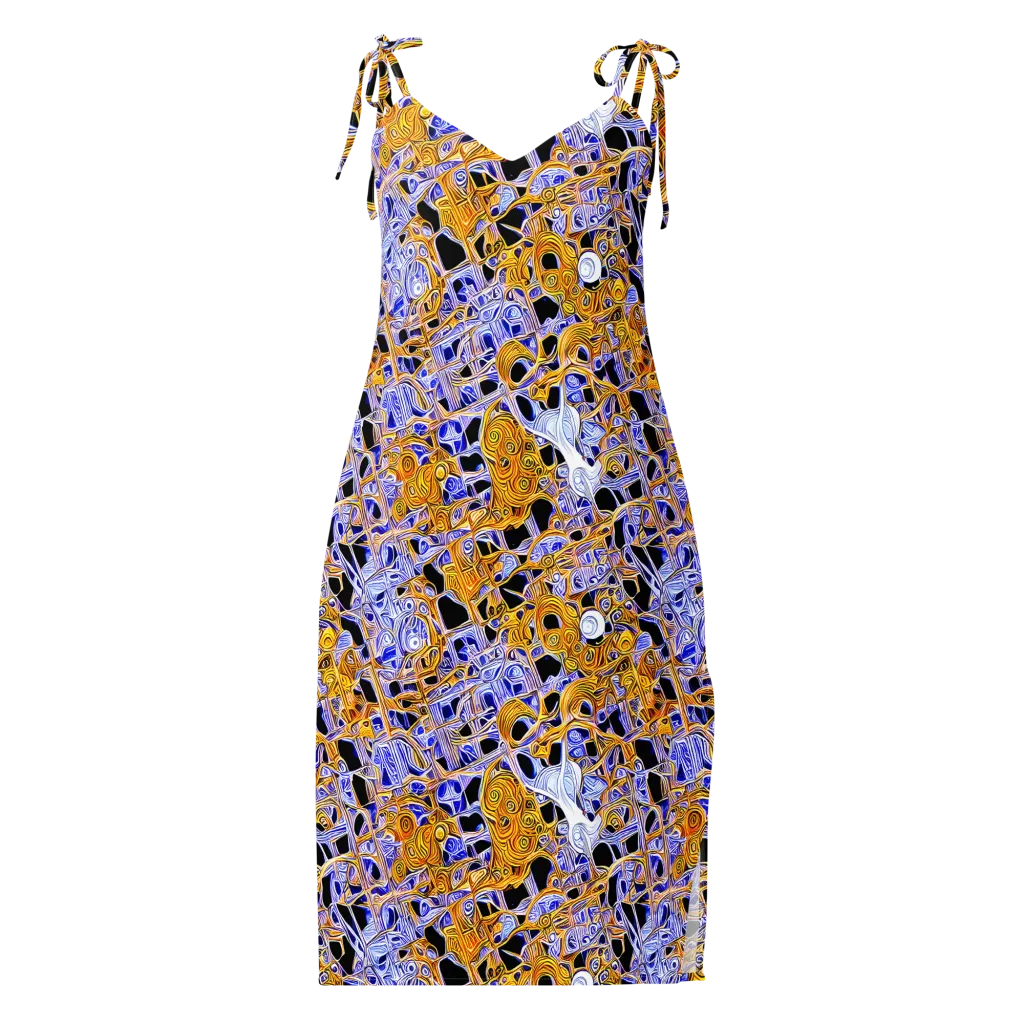 Cobalt Conflagration on Slip Dress — Front