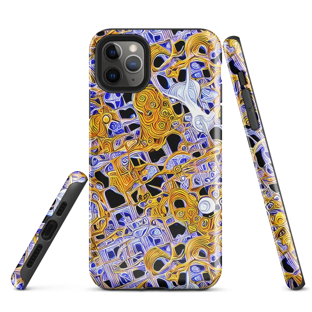 Cobalt Conflagration on Tough Case for iPhone® — Front