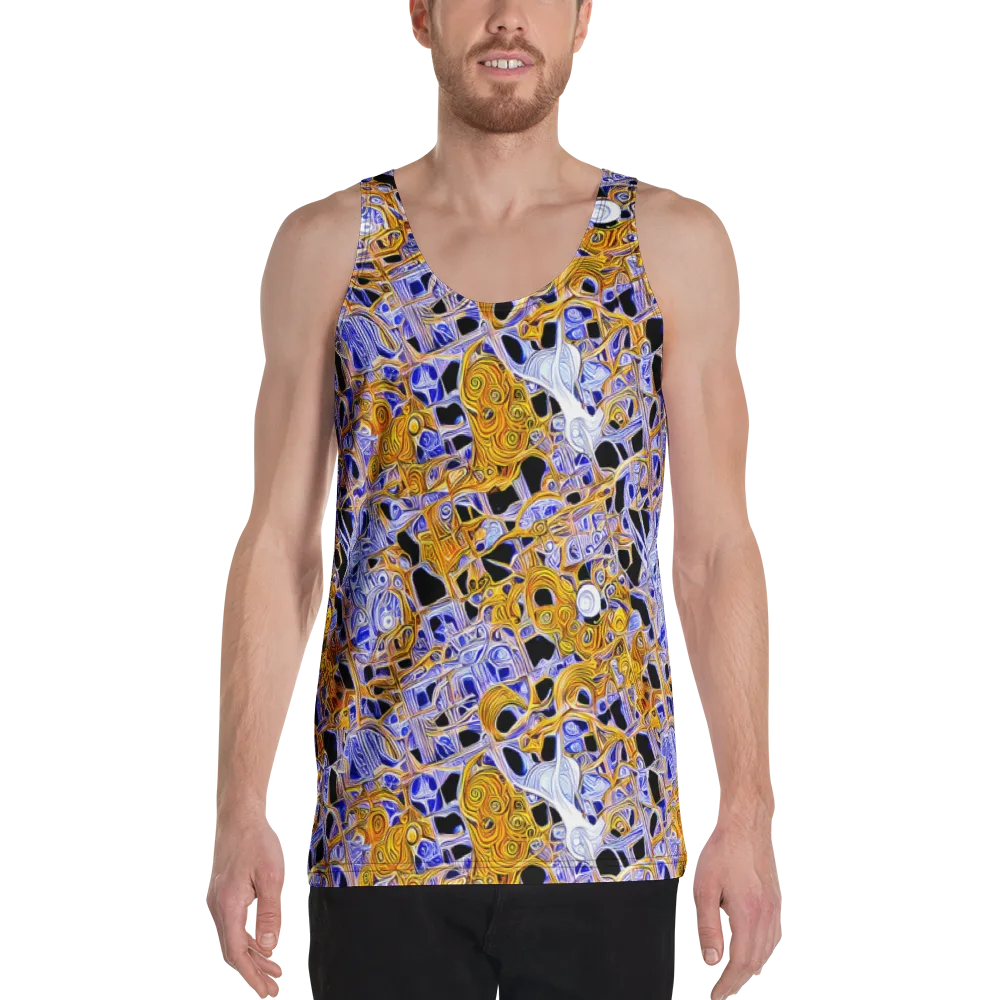 Cobalt Conflagration on Men's Tank Top — Front