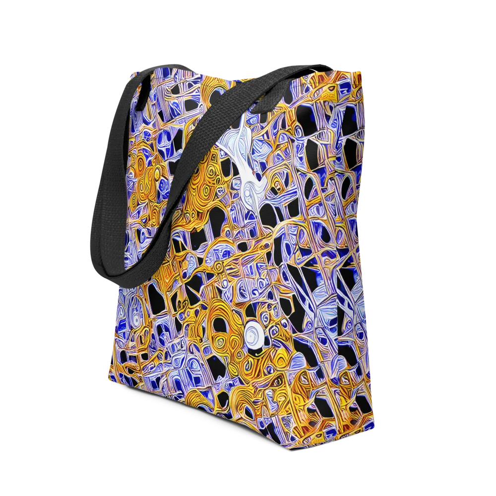Cobalt Conflagration on Tote Bag — Front