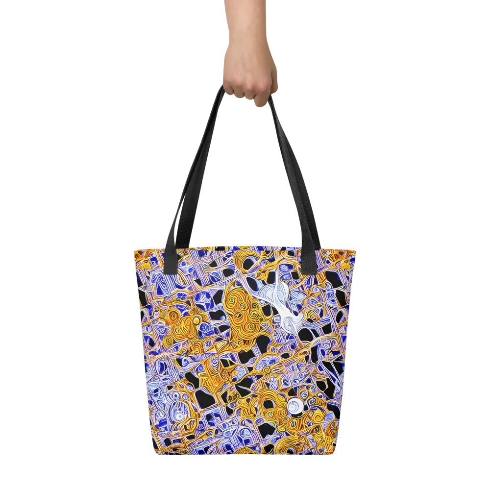 Cobalt Conflagration on Tote Bag — Front
