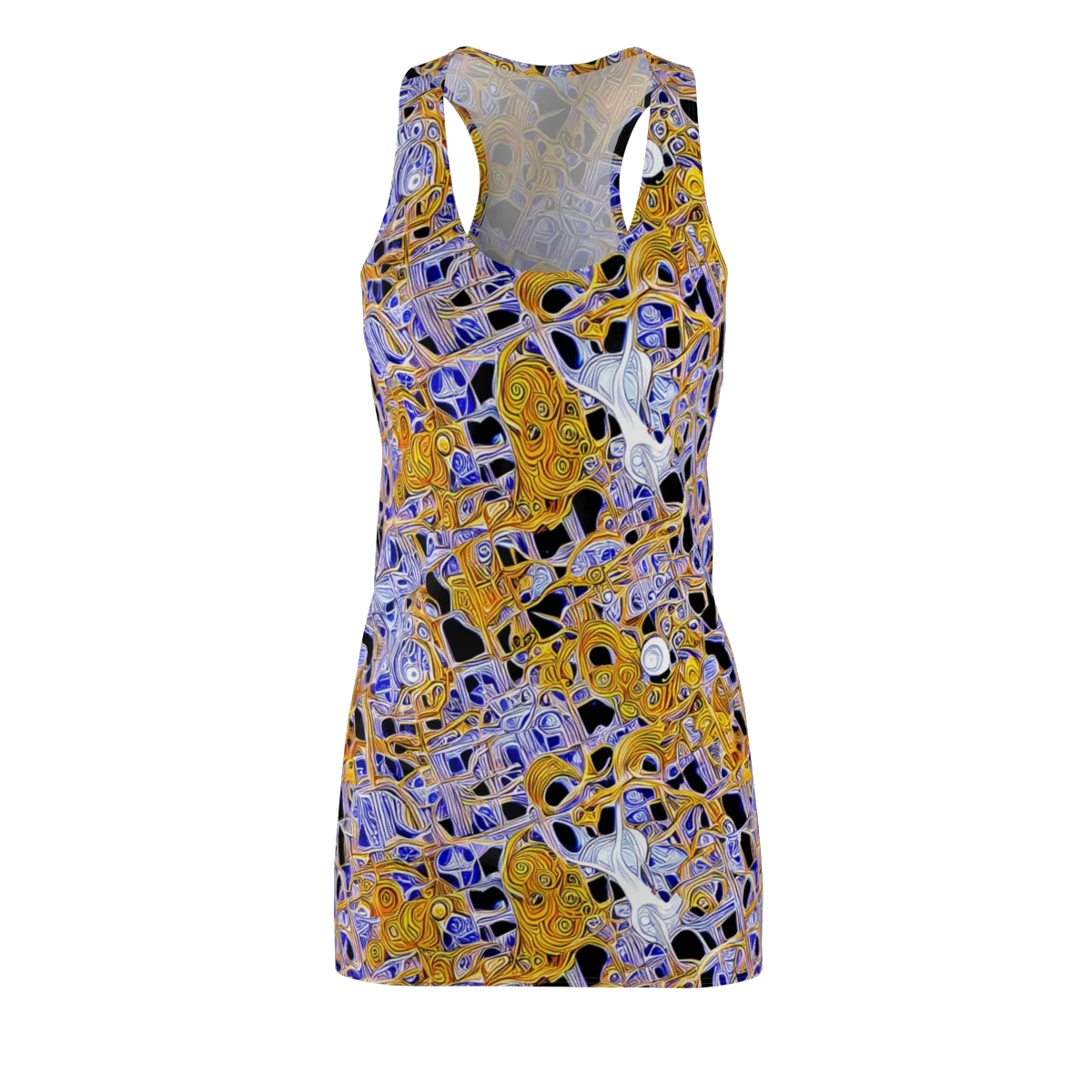Cobalt Conflagration on Racerback Dress — Front