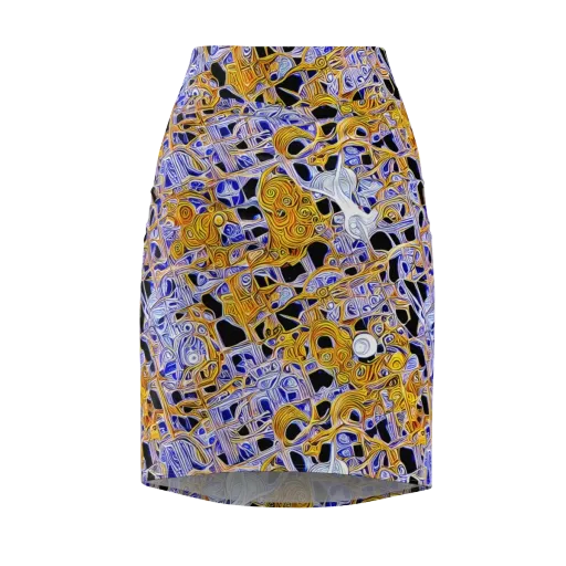 Cobalt Conflagration on a Pencil Skirt