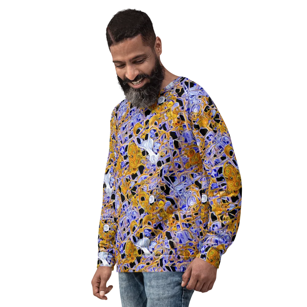 Cobalt Conflagration on Sweatshirt — Left Front