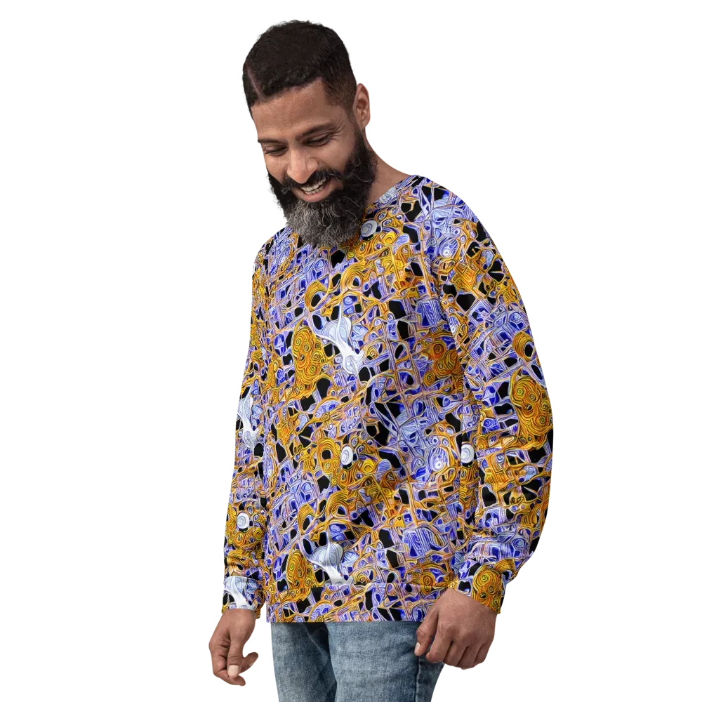 Cobalt Conflagration on Sweatshirt — Left Front