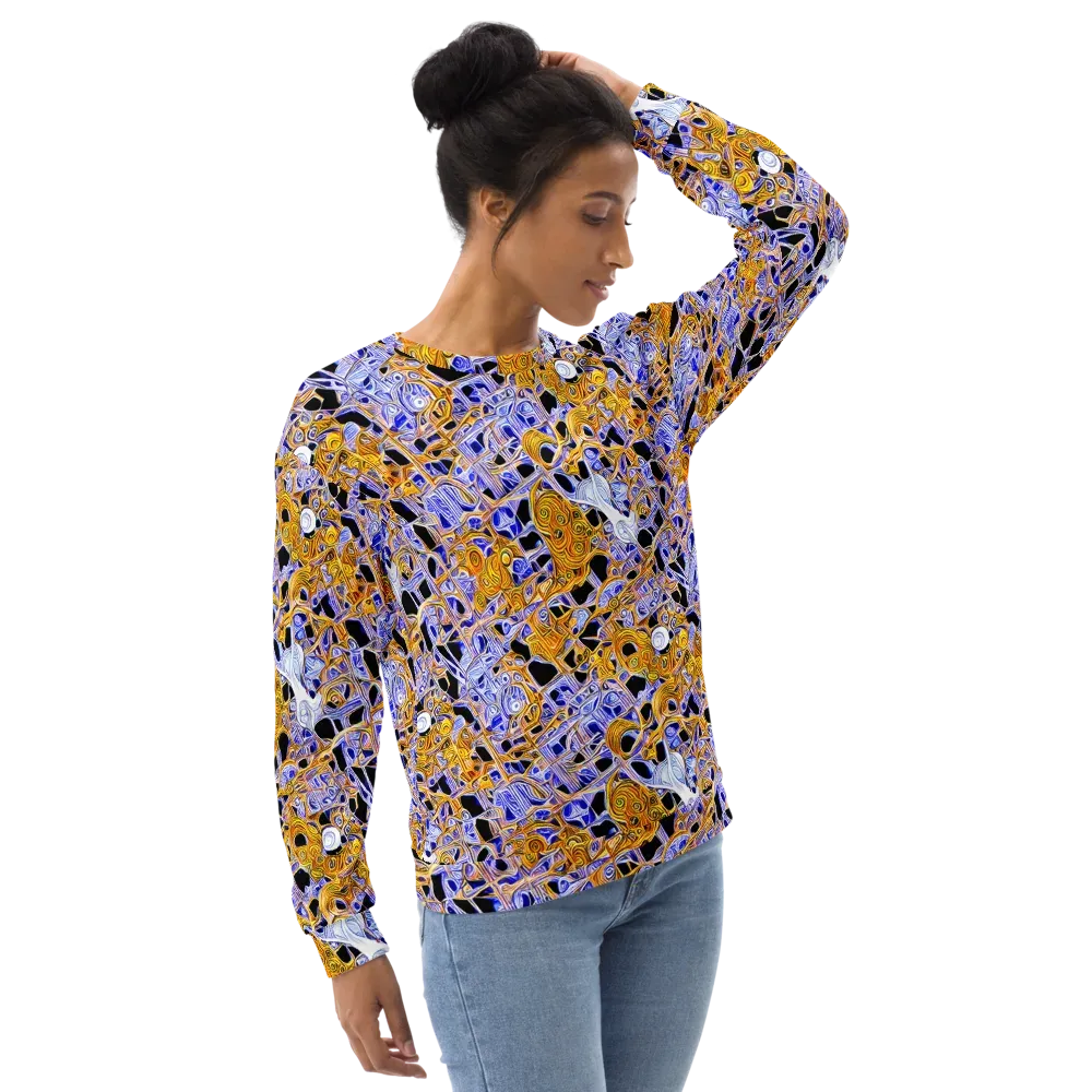 Cobalt Conflagration on Sweatshirt — Right Front