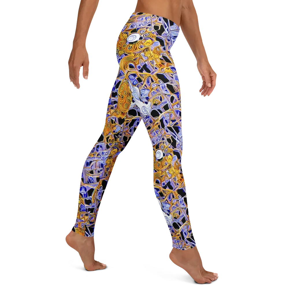 Cobalt Conflagration on Leggings — Right