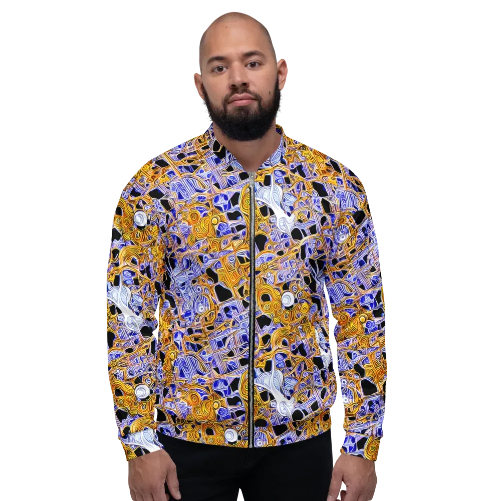 Cobalt Conflagration on Bomber Jacket — Front
