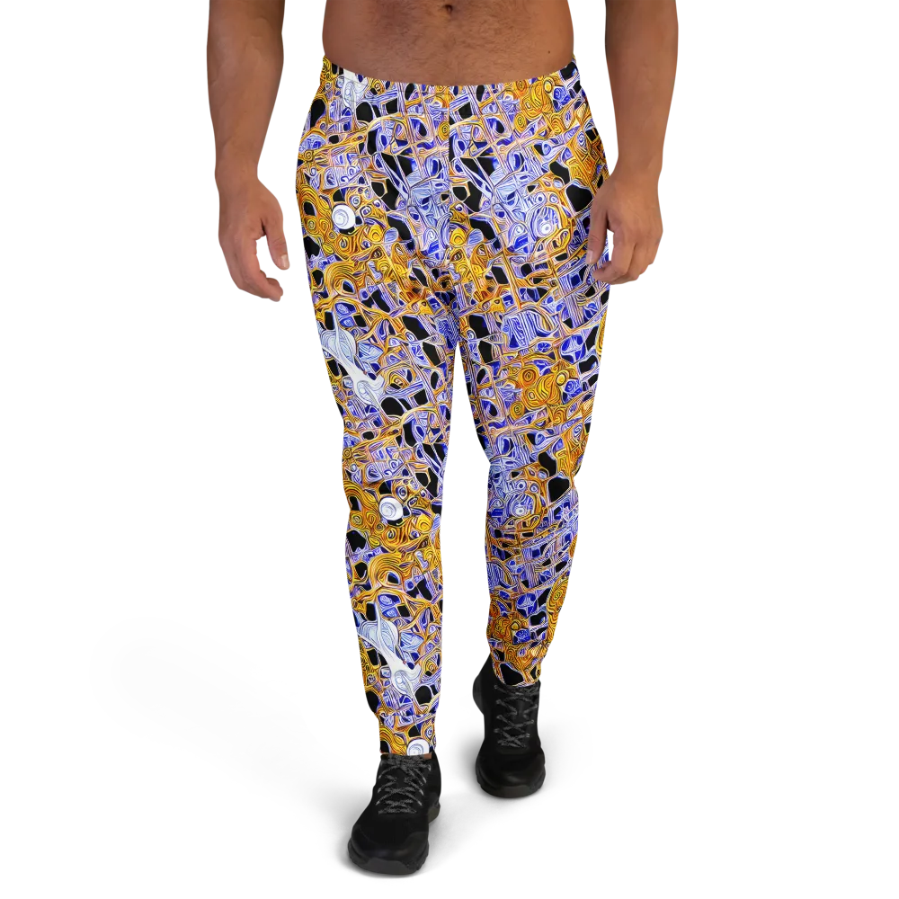 Cobalt Conflagration on Men's Joggers — Front