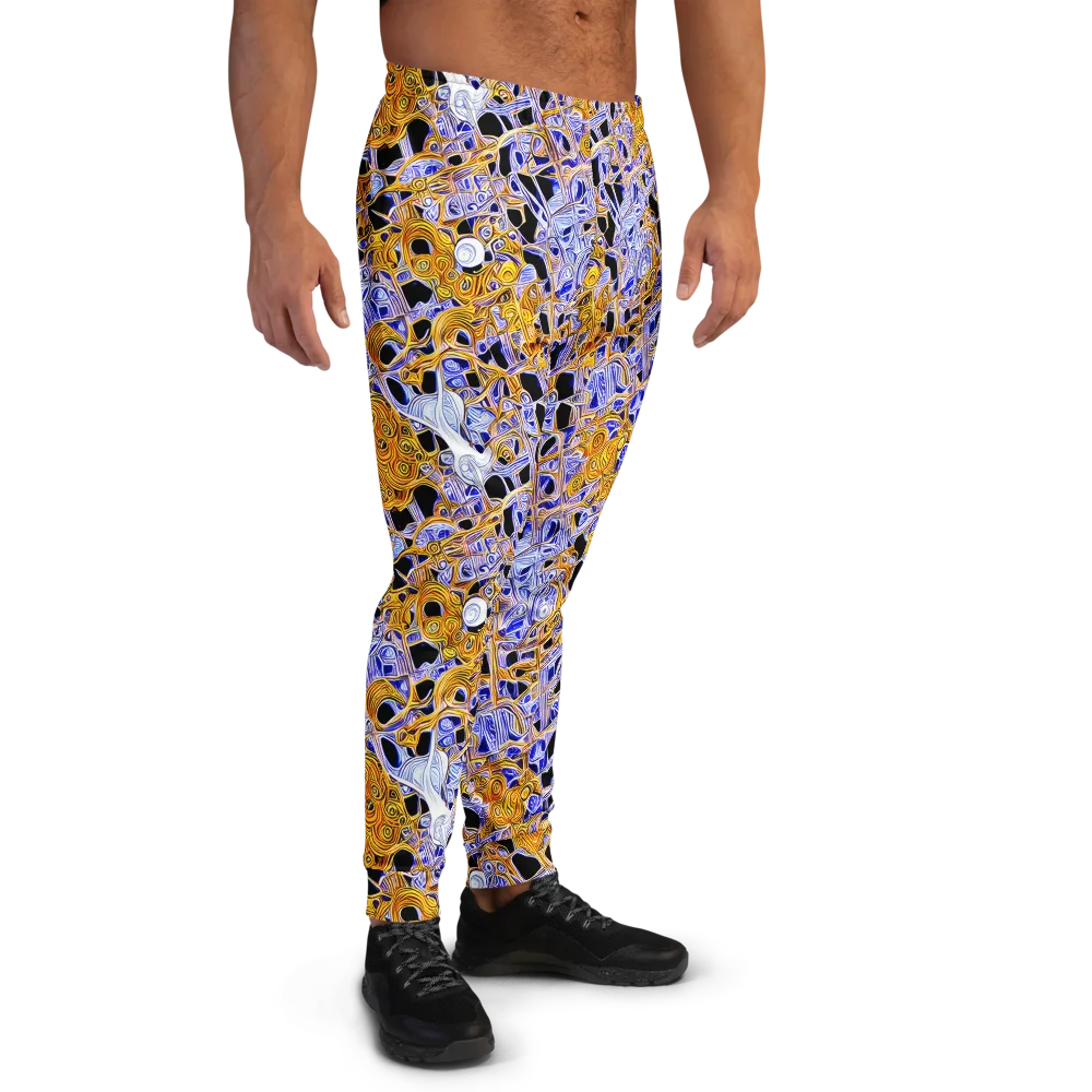 Cobalt Conflagration on Men's Joggers — Right