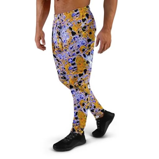 Cobalt Conflagration on a Men's Joggers