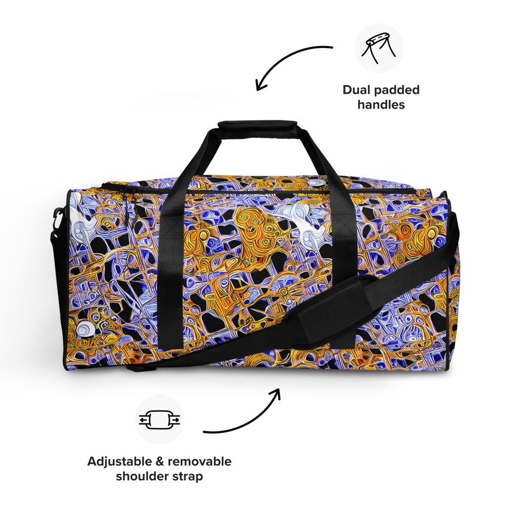 Cobalt Conflagration on Duffle Bag — Front