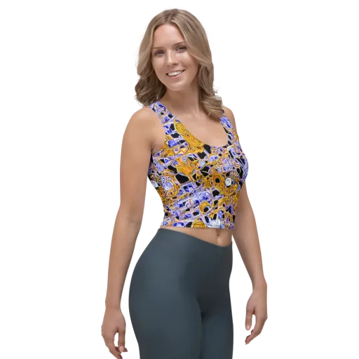 Cobalt Conflagration on a Crop Top