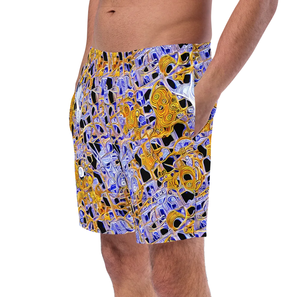 Cobalt Conflagration on Swim Trunks — Left Front