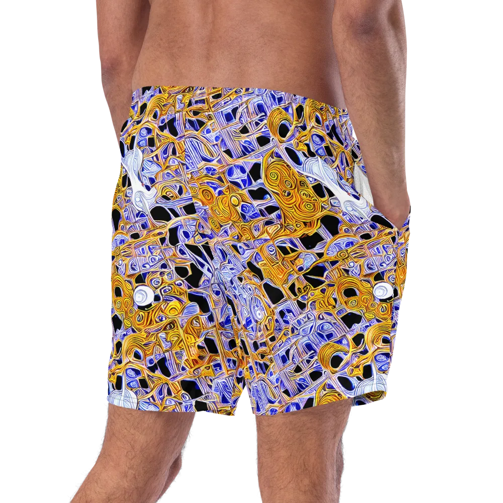 Cobalt Conflagration on Swim Trunks — Right Back