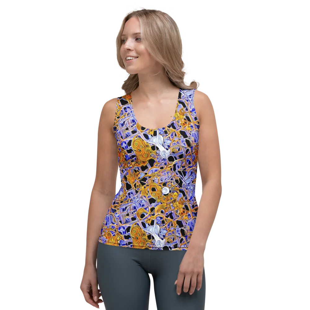 Cobalt Conflagration on Women's Tank Top — Front