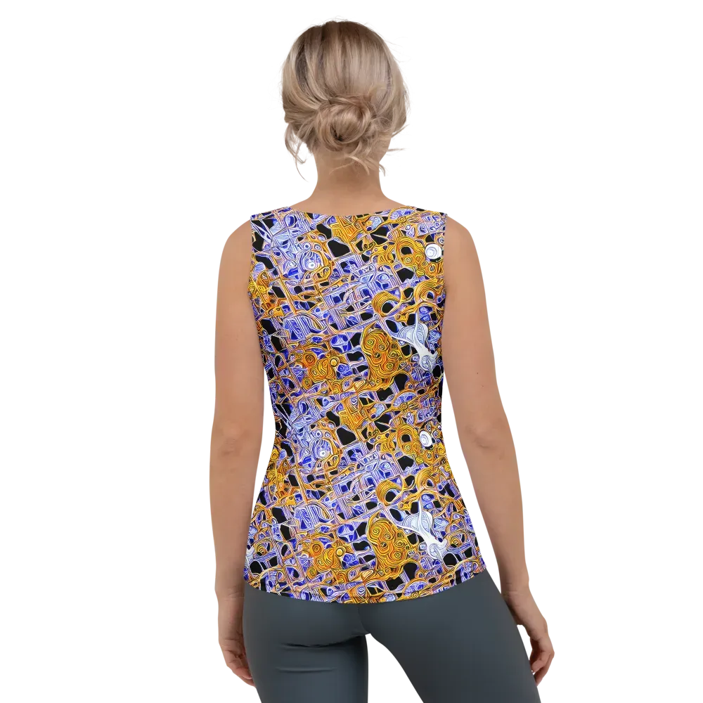 Cobalt Conflagration on Women's Tank Top — Back