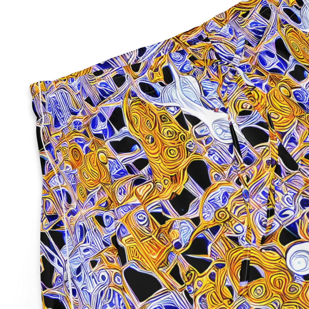Cobalt Conflagration on Women's Pajama Shorts — Product details