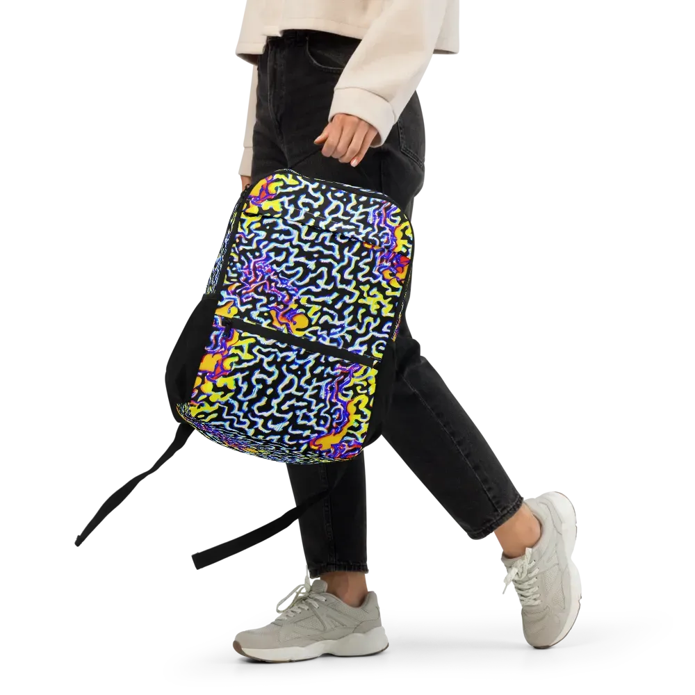 Acid Script on Utility Backpack — Front