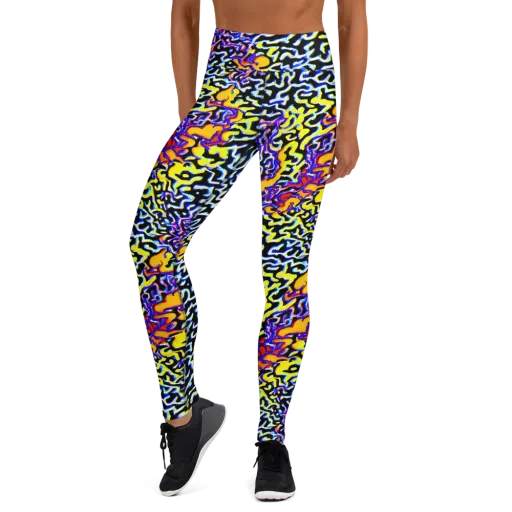 Acid Script on a Yoga Leggings