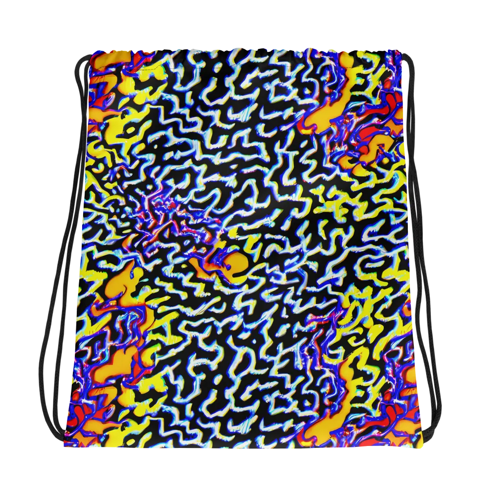 Acid Script on Drawstring Bag — Photo