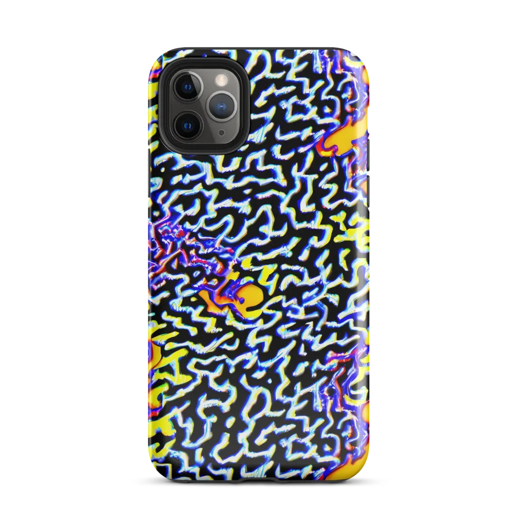 Acid Script on Tough Case for iPhone® — Front