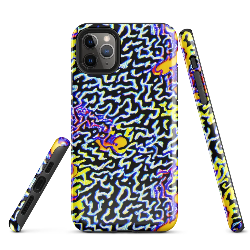 Acid Script on Tough Case for iPhone® — Front