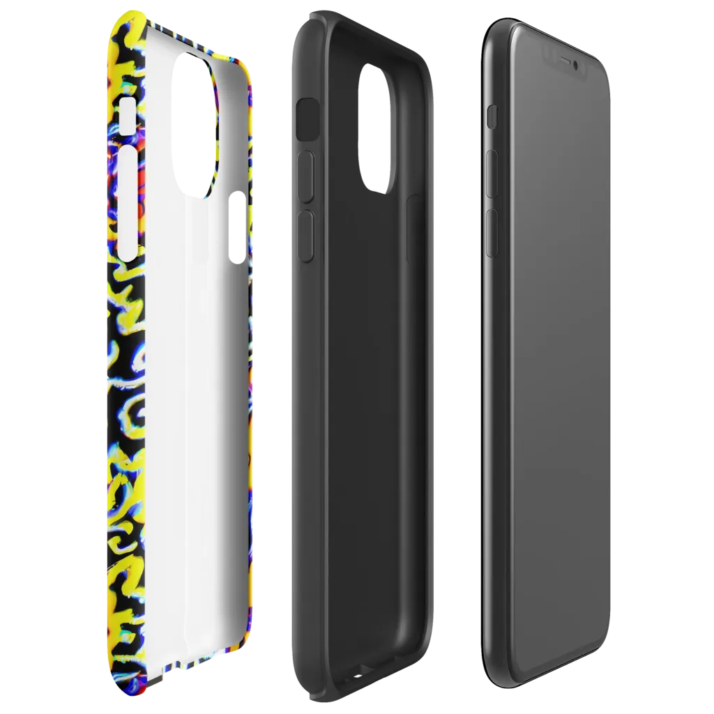 Acid Script on Tough Case for iPhone® — Right