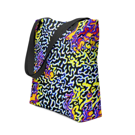 Acid Script on a Tote Bag
