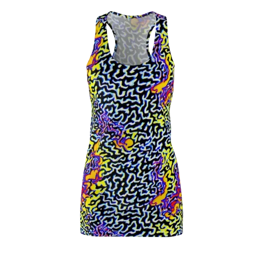 Acid Script on a Racerback Dress