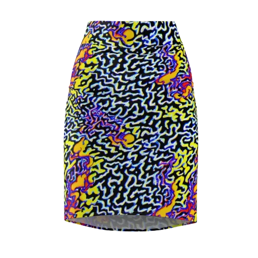 Acid Script on a Pencil Skirt
