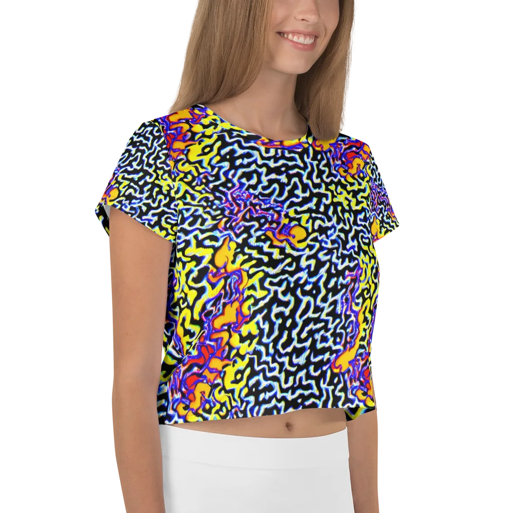 Acid Script on Crop Tee — Right