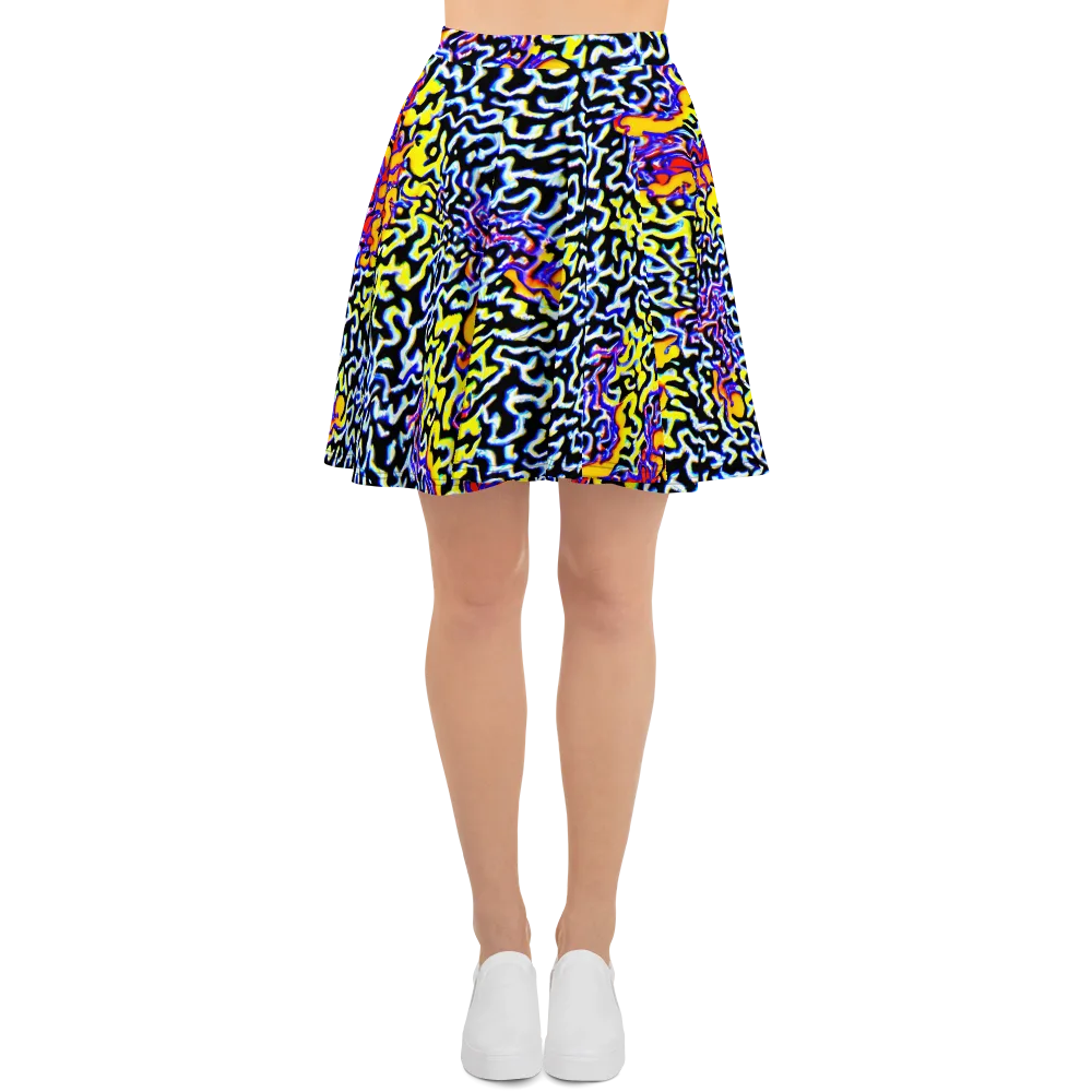 Acid Script on Skater Skirt — Front