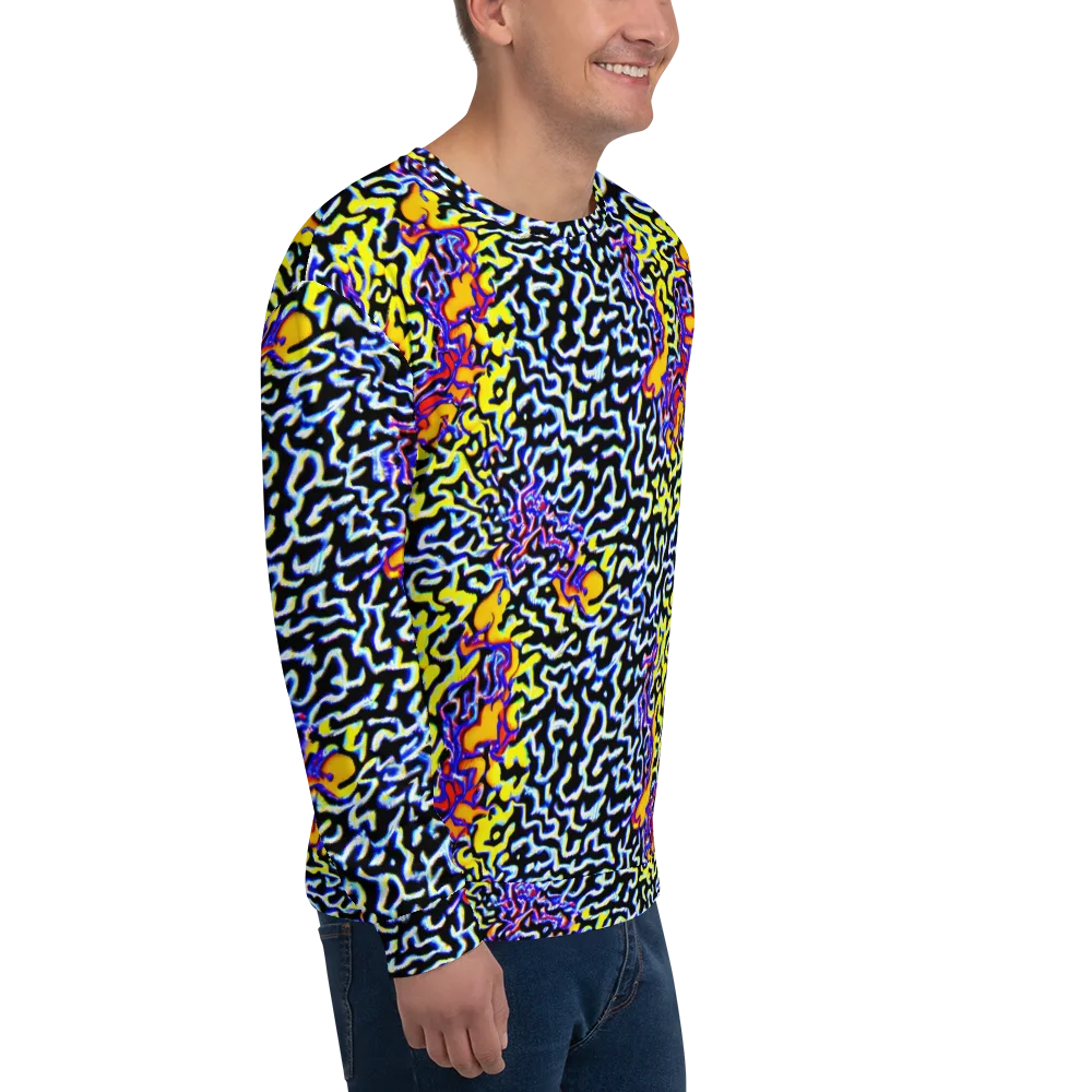 Acid Script on Sweatshirt — Right Front