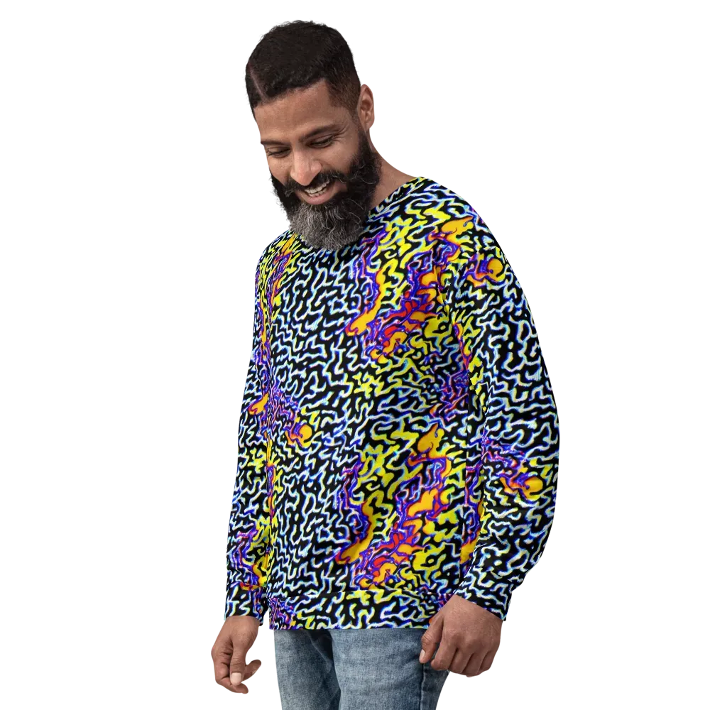 Acid Script on Sweatshirt — Left Front