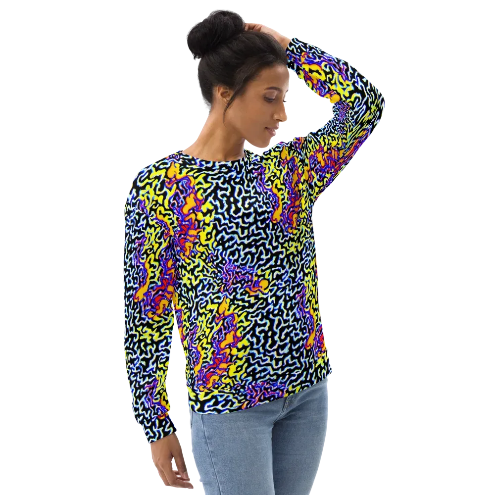 Acid Script on Sweatshirt — Right Front