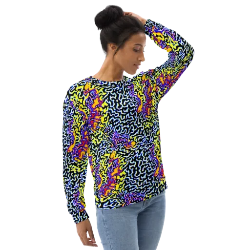 Acid Script on a Sweatshirt
