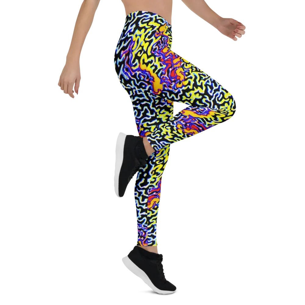 Acid Script on Leggings — Right