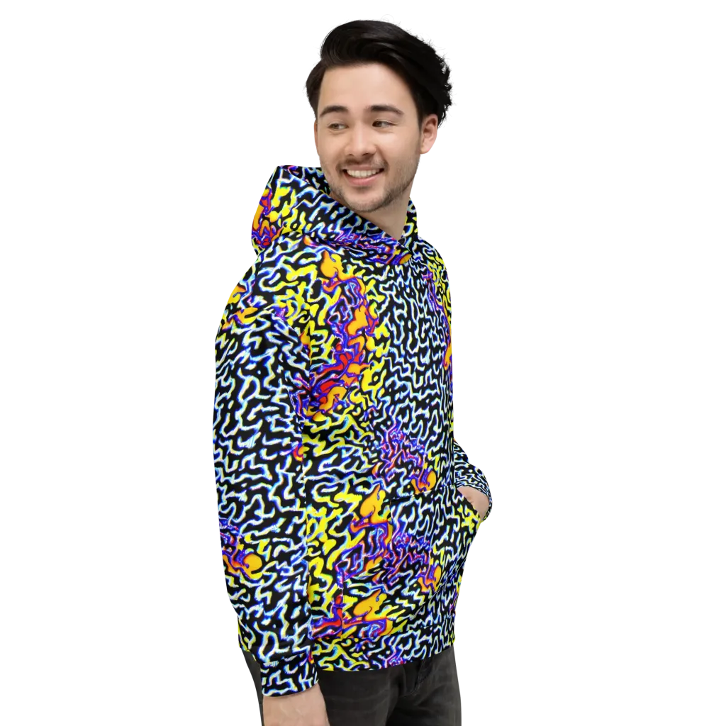 Acid Script on Hoodie — Right