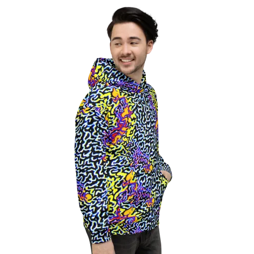 Acid Script on a Hoodie