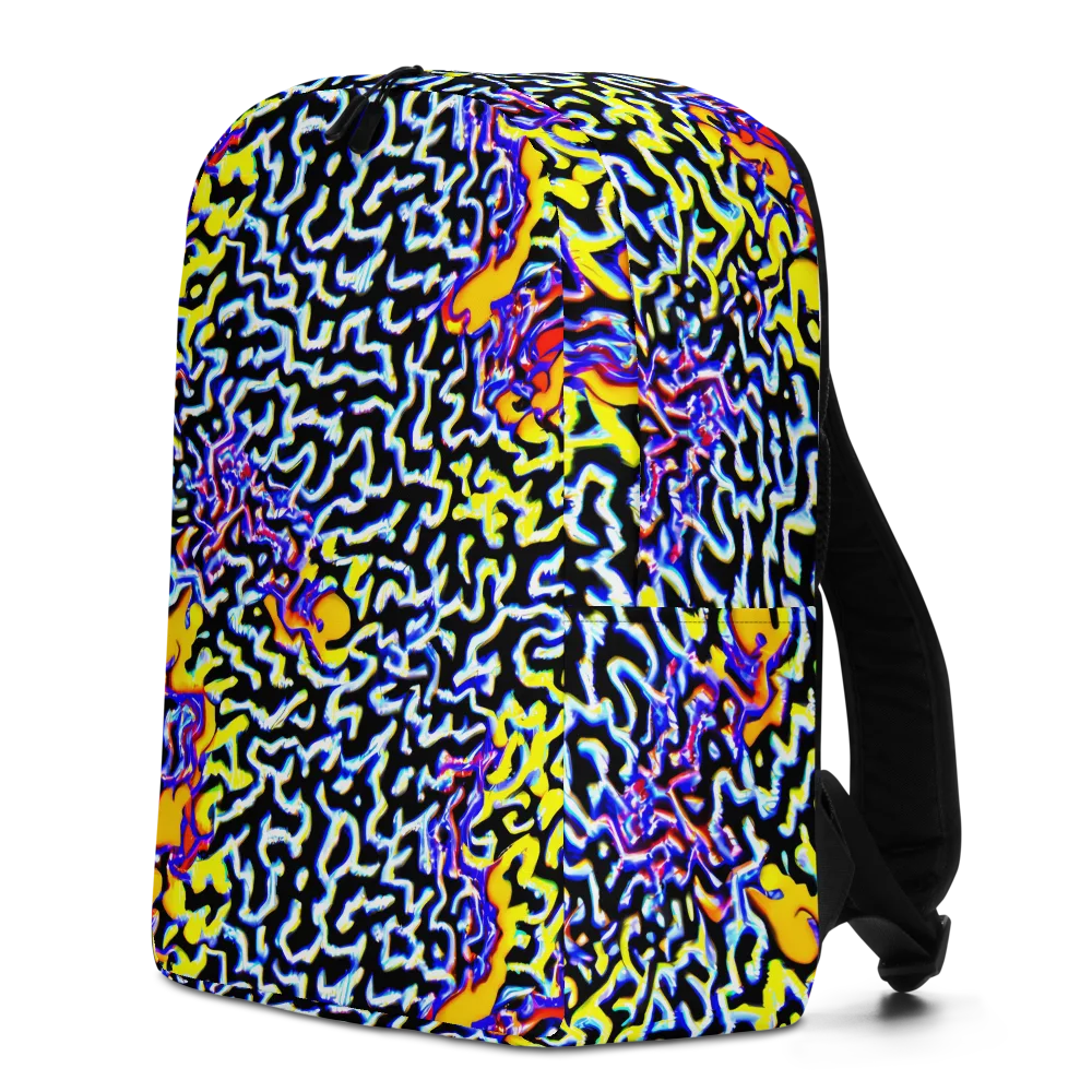 Acid Script on Minimalist Backpack — Left
