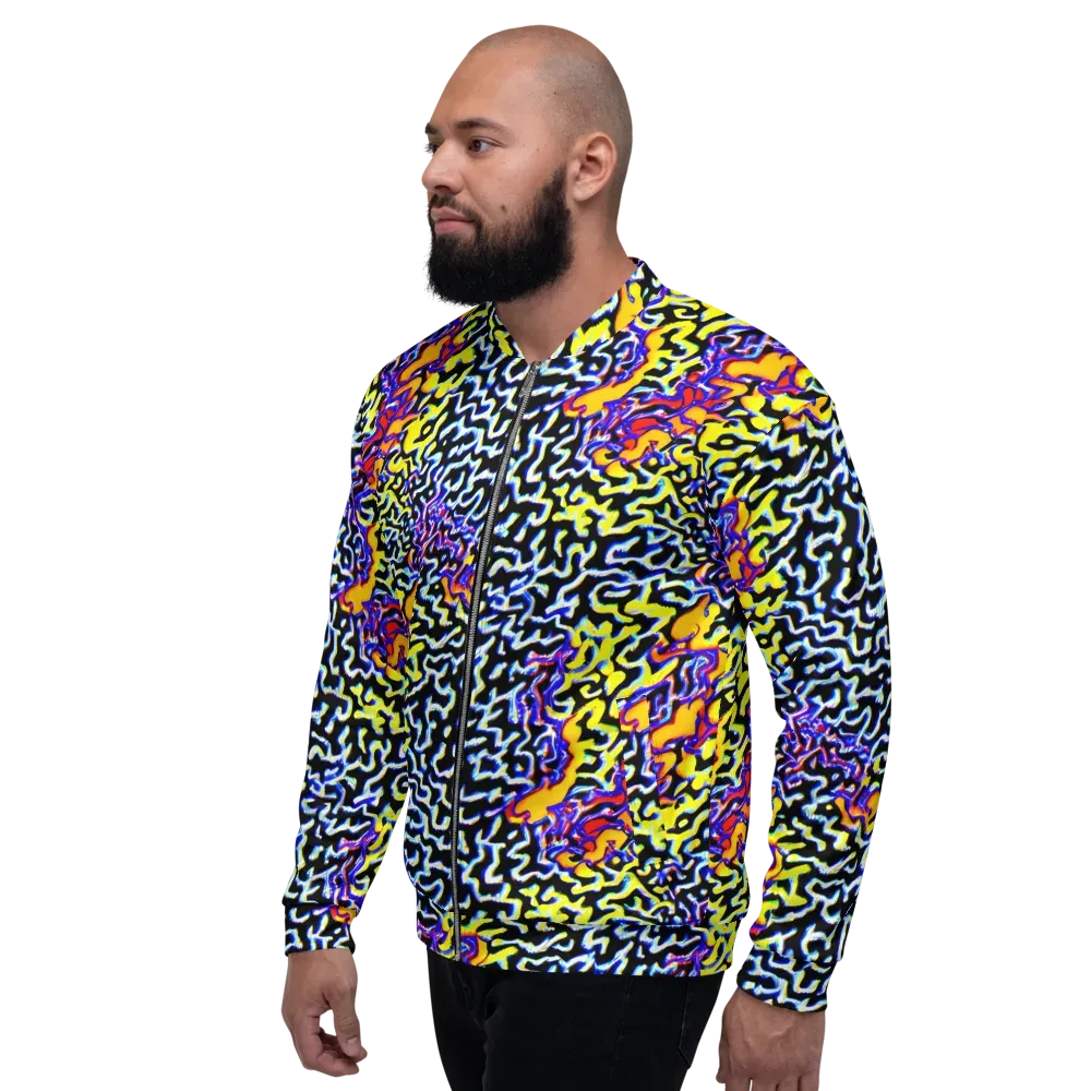Acid Script on Bomber Jacket — Left