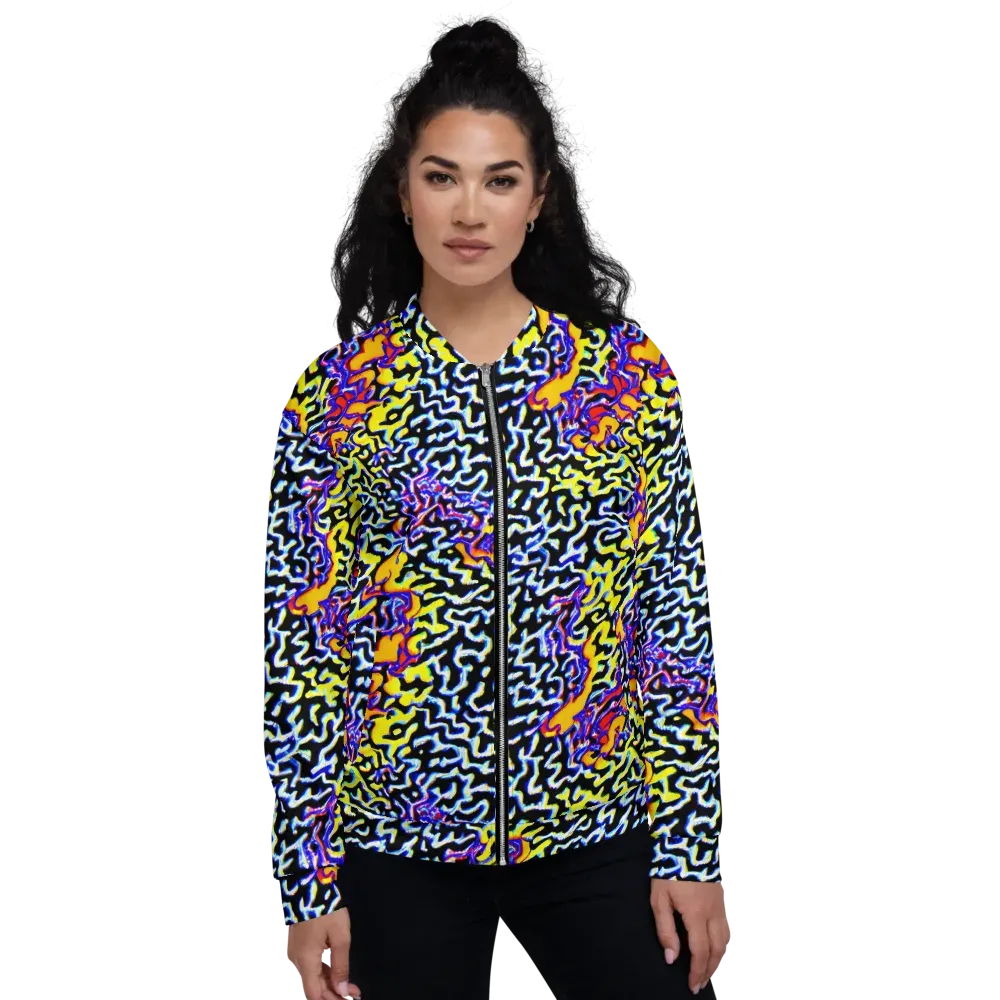 Acid Script on Bomber Jacket — Front