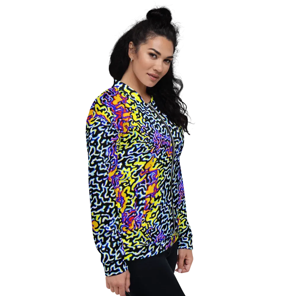 Acid Script on Bomber Jacket — Right