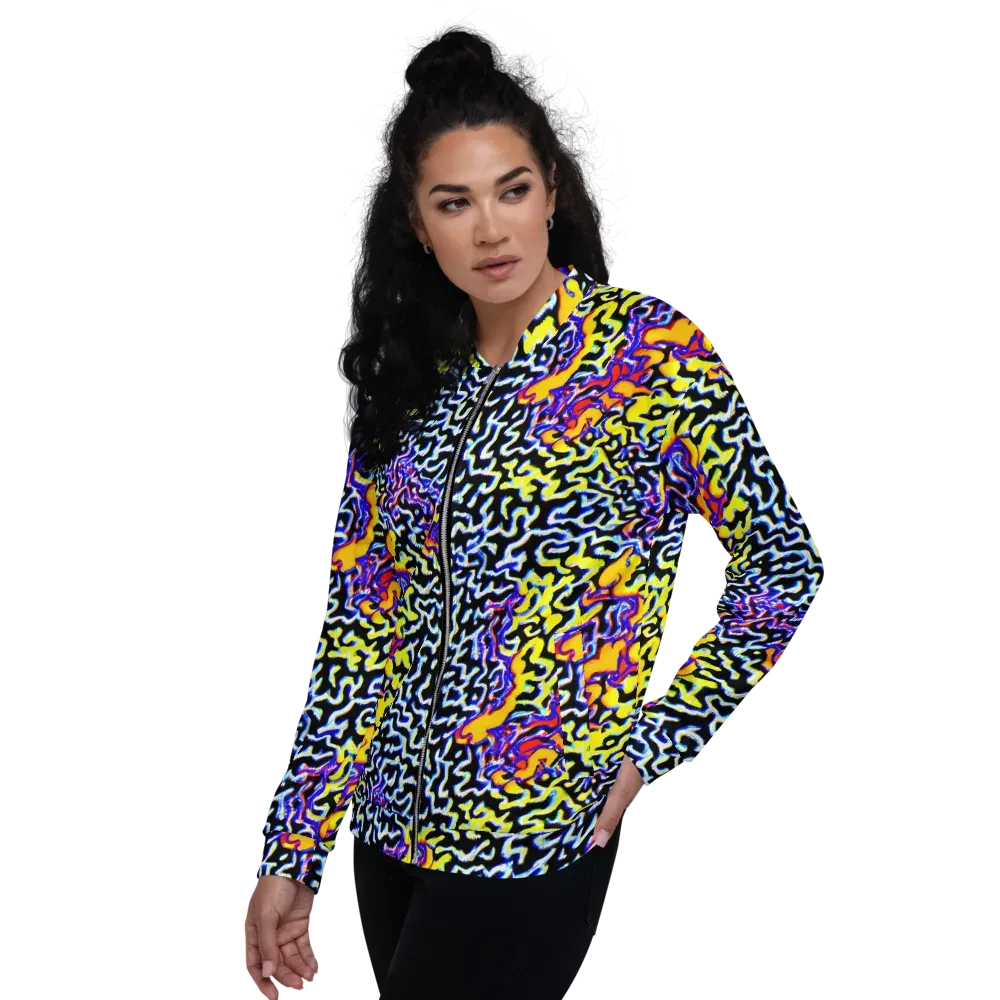 Acid Script on Bomber Jacket — Left
